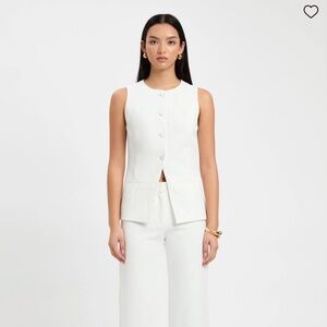 Kookai White Sleeveless Top